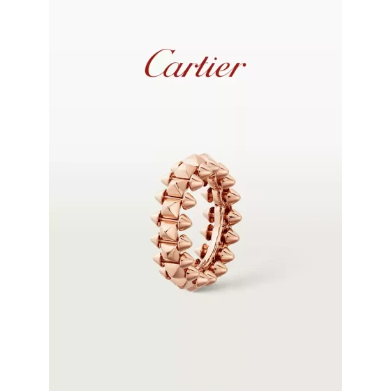 Cartier Clash 18K Rose Gold Stud Ring / With Certificate